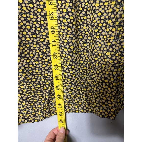 Madewell Spring Fling Womens Easy midi Dress Front Cutout Bitsy Floral L - Picture 7 of 14